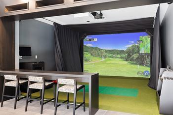 Sports simulator lounge