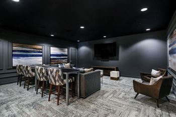 Urban green - theater room with gaming system