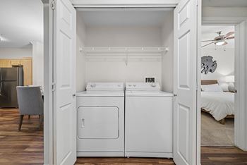 Full-sized washer/dryers in each unit