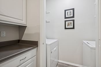 Full-sized washer/dryers included
