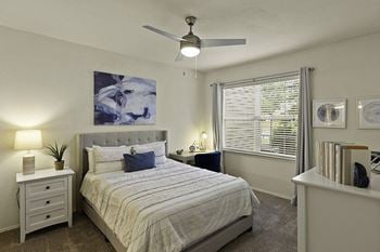 Ceiling fans in bedrooms and living area