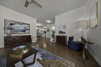 Nine-foot ceilings with crown molding