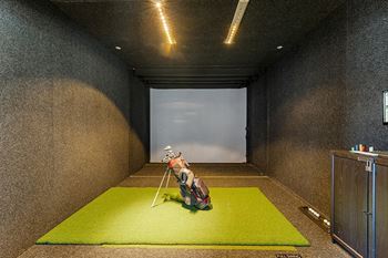 Virtual golf driving range