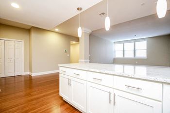 Islands with modern pendant lighting*