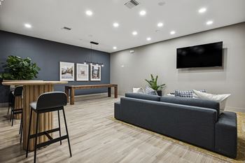 Resident lounge with multiple flat screen tvs