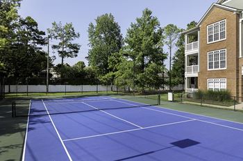 Lighted tennis courts