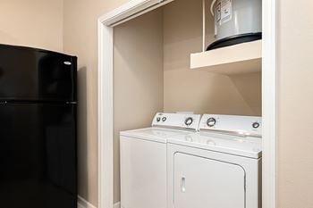 Full-sized washer/dryers in unit