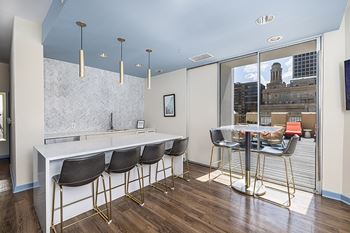 Rooftop resident lounge