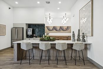Cyber café with coffee bar