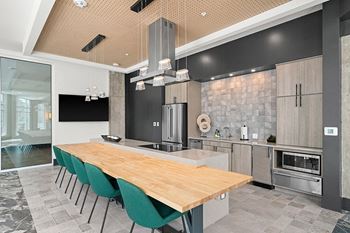 Demonstration kitchen in clubhouse