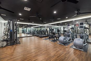 Fully-equipped fitness room
