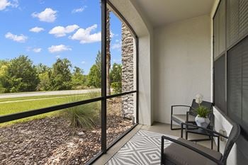 Balcony/patio in most apartment homes
