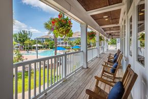 Mount Pleasant apartment for rent - Windward Long Point Apartments - Deck overlooking saltwater pool