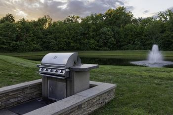Grilling station with picnic area