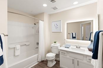 Upgraded units with quartz countertops*