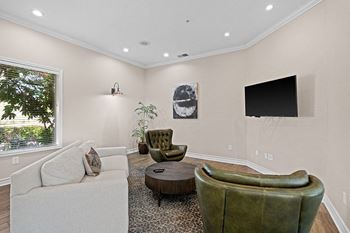 Clubhouse with fireside lounge, billiards table and widescreen television