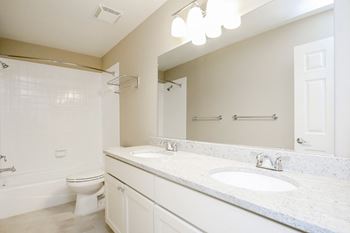 Double sinks in master bath*