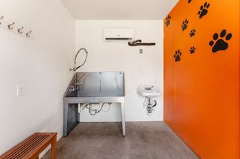 Dog park and pet wash station