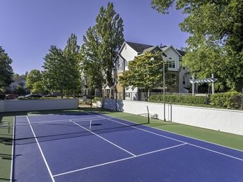 Lighted tennis court
