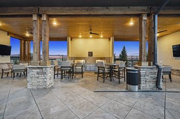 Poolside pavilion