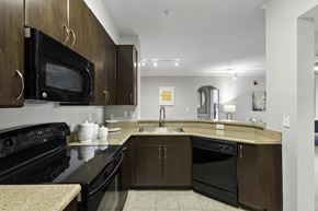 Pooler apartment for rent - Black appliances - Courtney Station Apartments