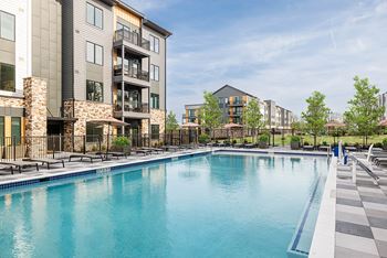 Resort-style swimming pool