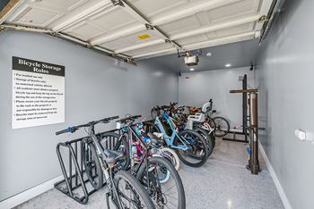 Enclosed bike storage available