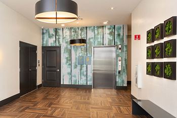 Elevators in each building