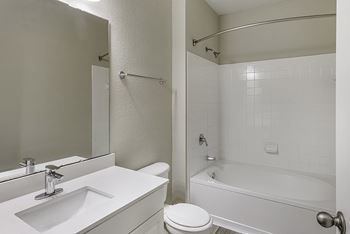 Premium apartments available including stainless steel appliances, quartz countertops, faucets, lighting and plank flooring