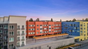 Secure access enclosed garage parking with ev charging station available