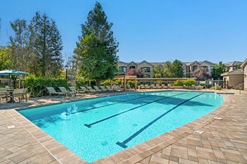 Resort-style swimming pool