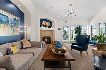 Barton vineyard apartments - clubhouse with fireside lounge