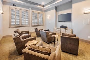 Windward long point apartments - theater with 64-inch 3-d television