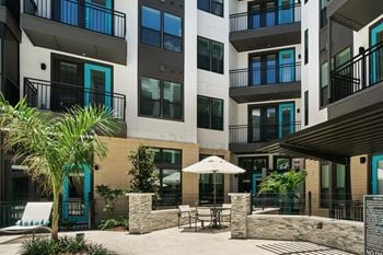 Balconies or screened-in balconies available in most units