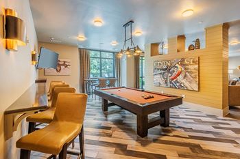 Clubhouse with billiards table