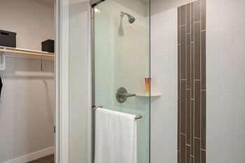 Bluetooth shower heads in all master suites