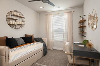 Carpeted bedrooms