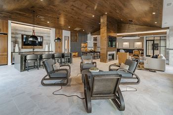 Luxury clubhouse lounge