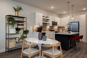 Designer cabinetry with under-mount lighting