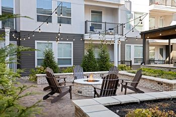 Fire pits in both courtyards