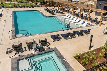 Arazo resort-style swimming pool and heated spa