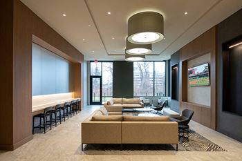 Resident clubhouse social spaces