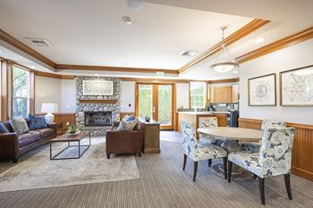 Clubhouse resident lounge with coffee bar