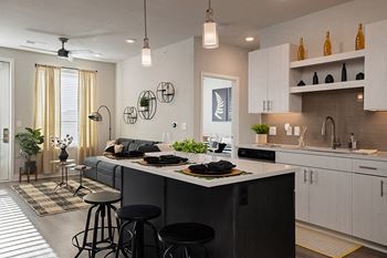 Wood-style flooring throughout