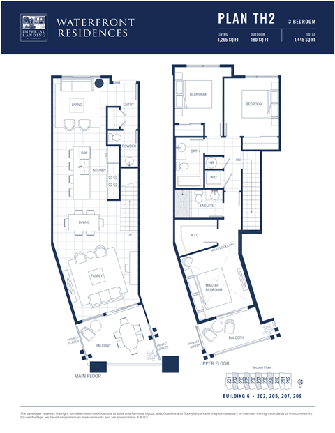Floor plan for 3 beds, 2.5 baths, 1358 sqft