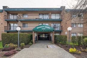 Surrey apartment for rent - The entrance to the Regency Court apartment complex.