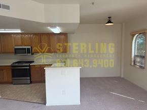Monterey apartment for rent - A Sterling Property Management office is set up in a kitchen area.