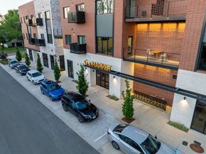 Bentonville apartment for rent - A Street View of a Building at G at Market Apartments, Bentonville, AR, 72712