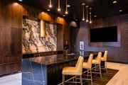 Overland Park apartment for rent - Community Kitchen with Quartz Counters at The Residences at Galleria, Overland Park, KS, 66211