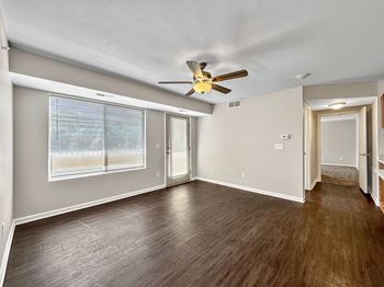 A room with large window